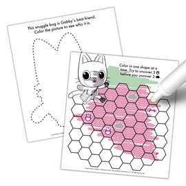 Bendon Imagine Ink Coloring Game Book, Magic Ink Pictures, Mess Free Marker (Gabby's Dollhouse)