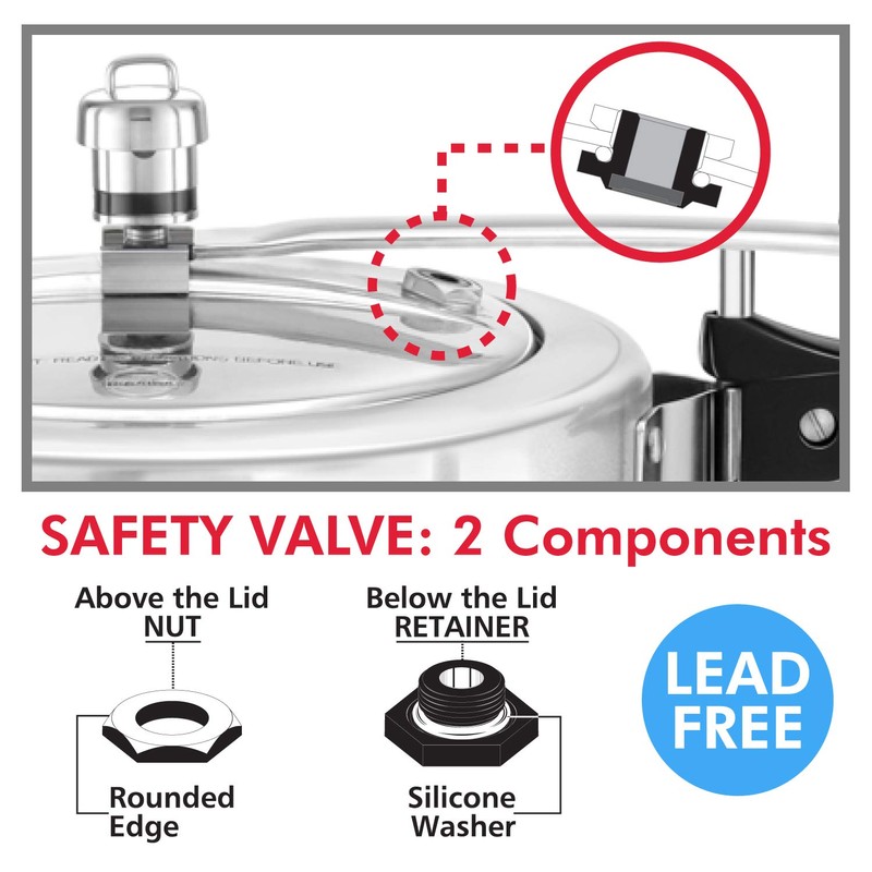 Hawkins B1010 - Válvula de seguridad para olla de presión,
