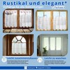 FacilCasa Panel Curtain, Semi-Transparent Curtains, Valance, with Various 36 Size