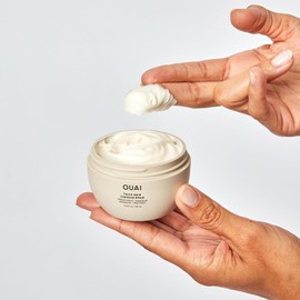 OUAI Thick Hair Treatment Masque Travel Size - Almond Oil, Olive Oil & Hydrolyzed Keratin to Repair & Restore Damaged Hair - Softens, Smooths & Strengthens - Phthalate & Paraben Free Hair Mask - 100ml