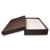 N'icePackaging 50 Qty - Dark Chocolate-Brown Cotton Filled Gift Boxes