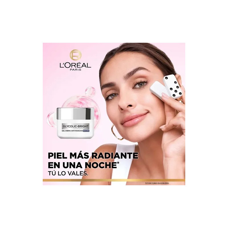 Gel Crema Noche Anti-manchas Ácido Glicólico L'oréal Paris