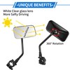 VekAuto 1 Set Motorcycle Rear View Mirrors Handlebar Mirrors Universal
