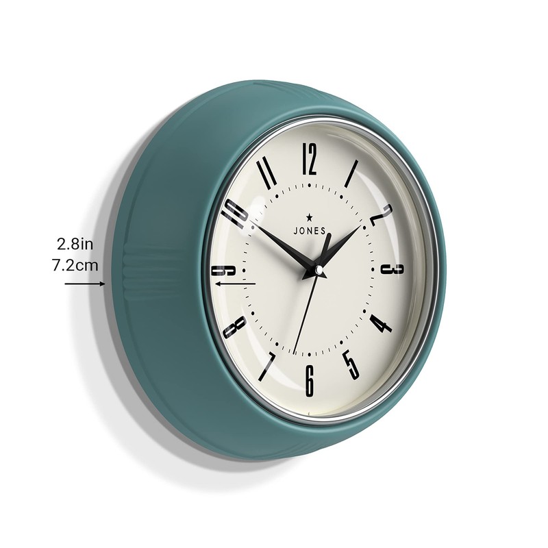 Jones Clocks® Ketchup wall clock | Retro round clock |
