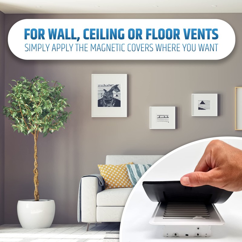 Powerful Magnetic Vent Covers (2-Pack) That Will Never Fall Off
