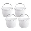 4 Pack 8" Pool Skimmer Basket Built-in Weight Stainless Handle
