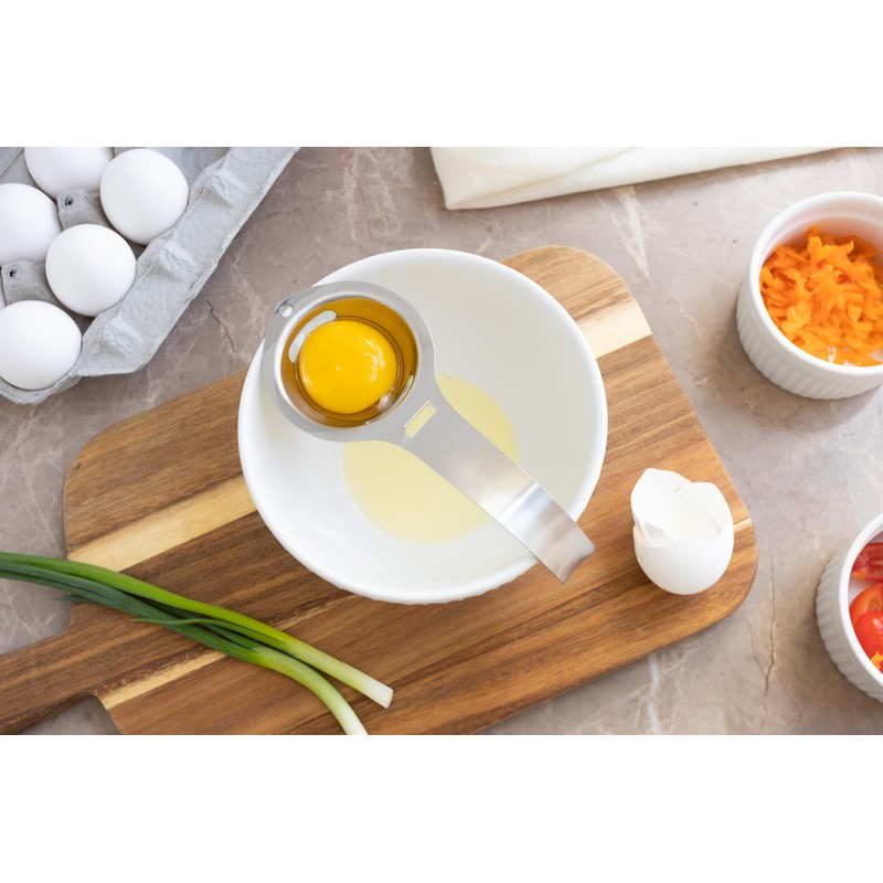 Fox Run Stainless Steel Egg Yolk Separator For Raw Eggs,