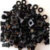BLACK 50 PACK Of M6 Push Fit Cage Nut Sets