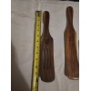 ADE 5PCS Wooden Spurtles Set, Non-Stick Natural teak Wood Spatulas