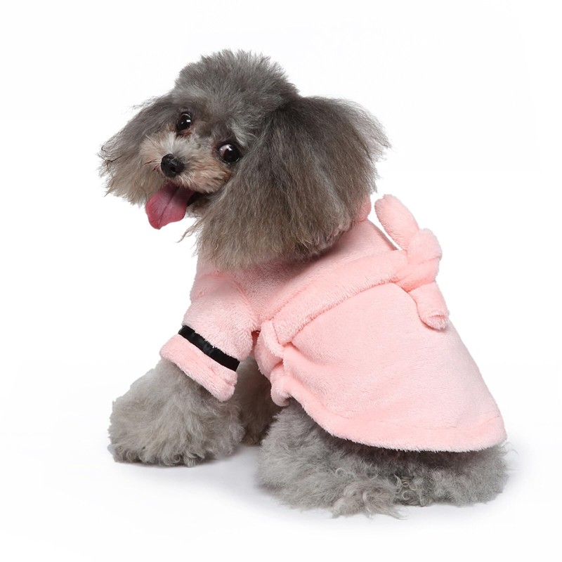 Pet Bathrobe, Quick Drying Super Absorbent Dog Bathrobe for Large