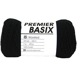 PREMIER YARNS YARN BASIX BLACK