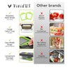 VIVIDUS 16 in1 pro vegetable chopper, professional mandoline slicer, onion
