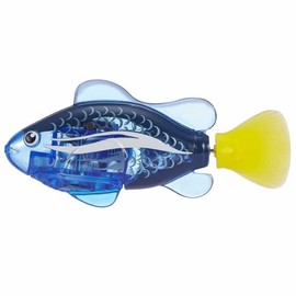 BargainsMania Zurru Robo Fish - Dark Blue - The All New ZURRU Robo Fish By Robo Alive With a SPLASH Are The Most Iconic Real Life Robotic Swimming Pets Ever.