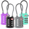 ANVIL TSA Approved Luggage Locks - Re-settable 3-Digit Combination Cable