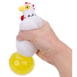 Toyland® Furry Monster/Unicorn/Animal Jelly Squeezers/Reversible Squeeze Toys - Children's Novelty Toys (Squeezer Chicken)