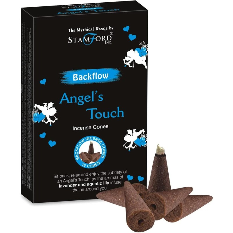Puckator Stamford Backflow Incense Cones - Angels Touch Scent -