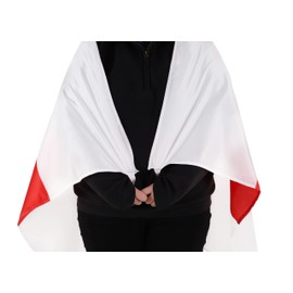 Toyland® ADULT ST GEORGE CROSS ENGLAND FLAG CAPE - 2022 WORLD CUP - FOOTBALL SUPPORTERS CAPE
