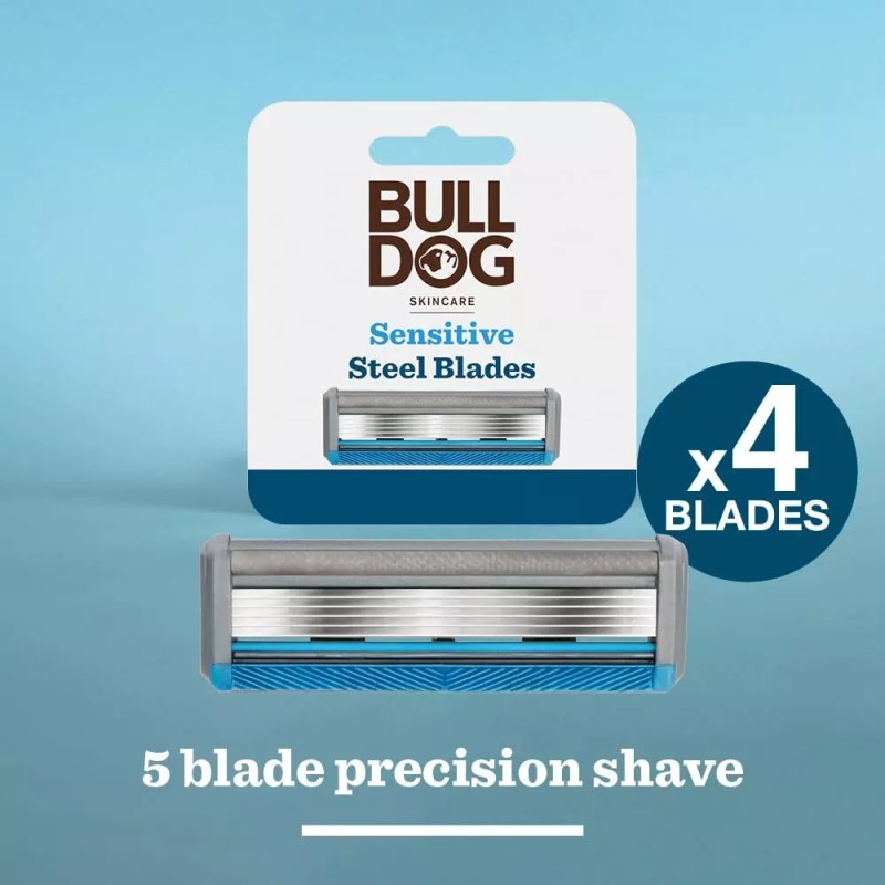 Bulldog Bamboo Razor Blade Cartridge Pack of 4 for Sensitive