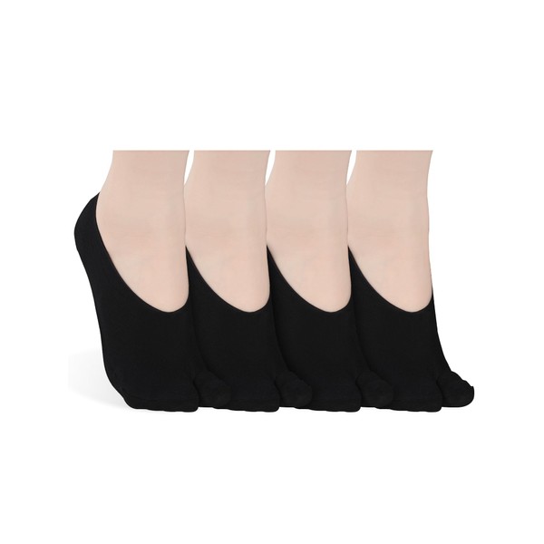 Bencailor 4 Pairs Women No-show Socks Low Cut Japanese Style