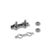 304 Stainless Steel Duplex 2-Post Cable Clamps TTZEZE Double Bolt