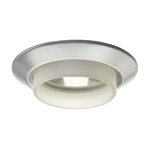 Juno Lighting 4403FROST-SC 4-Inch Beveled Adjustable Cylinder Recessed Trim, Satin