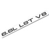 2Pcs 6.6L L8T V8 Liter Gas Emblems 3D Engine Hood