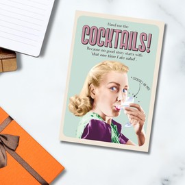 Wet Your Whilst, Funny Birthday Card, Because No Good Story Starts With 'That One Time I Ate Salad'. Happy Birthday Card for Her, Generic Birthday Card