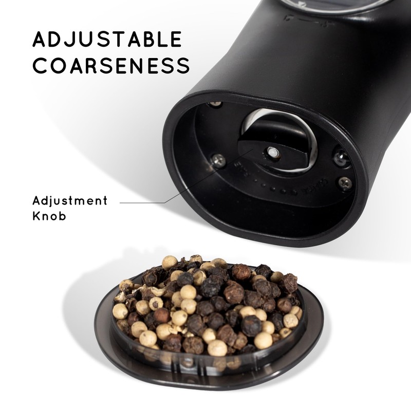 Flendy Gravity Electric Salt and Pepper Grinder Set Rechargeable, Automatic