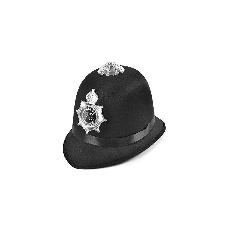 Bristol Novelty BH660 Police Bobby Hat Satin Fabric, Unisex-Adult, One