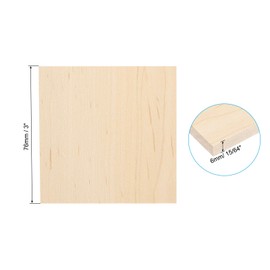 PATIKIL 3x3 Inch Wood Squares, 15 Pack Unfinished Blank Wooden Pieces Wood Breaking Board for Crafts DIY Projects Engraving Photo Blocks