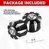 BAKAFOH Motorcycle Skull Rear Axle Nut Covers Fit for Can