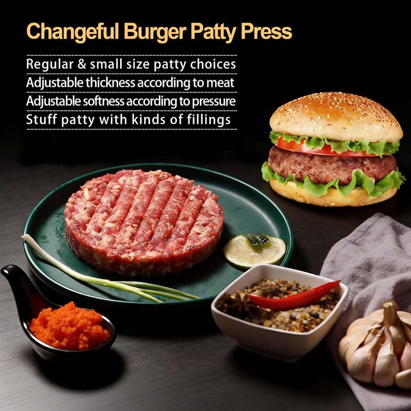 Burger Press Hamburger Patty Maker Slider Press Stuffed Burger Patty