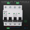 KERWINN Single-Side Interlock Circuit Breaker Manual Transfer Switch 120V/240V AC