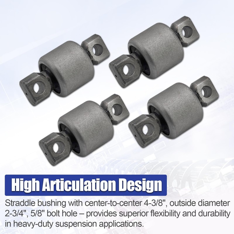 Blrack 839310 Torque Arm Bushing Kit Fit for Kenworth Peterbilt
