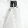 ZOLLNER Set of 6 White Waffle Pique Hand Towels 100%
