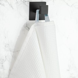 ZOLLNER Set of 6 White Waffle Pique Hand Towels 100% Cotton 50 x 70 cm