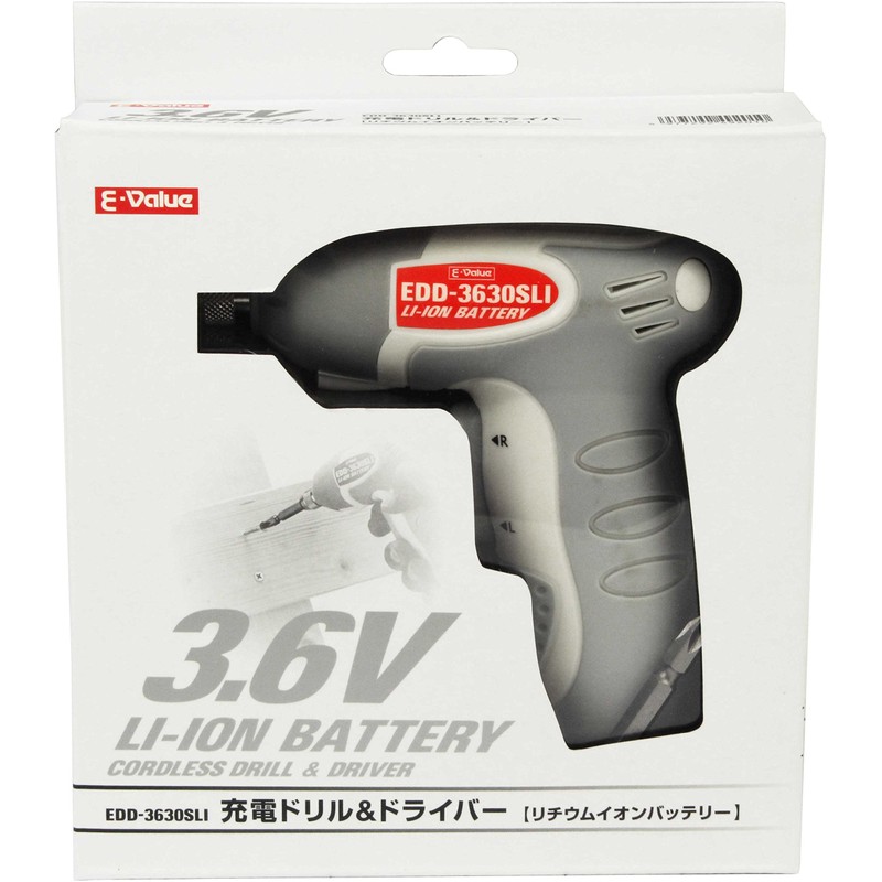 E-Value EDD-3630SLI Charging Drill Driver 3.6V
