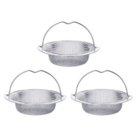 3 Pieces Sink Strainer Drain Strainer Drainer Kitchen Sink Drain Strainer Food Scraps Stainless Steel Drain Channel