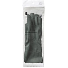 Rubber Glove Reusable Dishwashing Gloves 1 Pair, Cleaning Gloves for Kitchen Cleaning, Working, Painting, Gardening M Deep Green