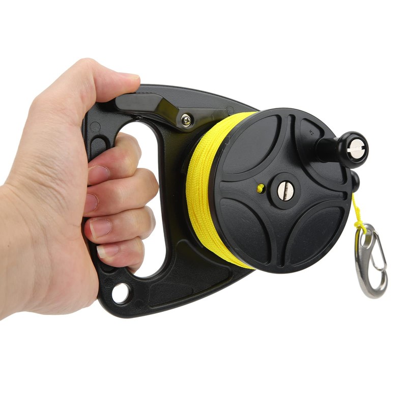 Dive Wreck Reel with Clip 83m Wire Alvinlite Scuba Dive