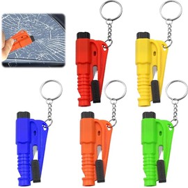 Window Breaker, 5 Pack Car Window Breaker and Seat Belt Cutter, Emergency Escape Tool for Vehicles, Life Hammer with Seatbelt Cutter, Compact and Lightweight Design for Car Safety