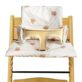 Seat Cushion for Stokke Tripp Trapp: High Chair Seat Cushion, Double Padding on Backrest, Waterproof Kids Seat Cushion, Removable, Organic Cotton Soft Seat Cushion, High Chair Accessories (Rabbit)