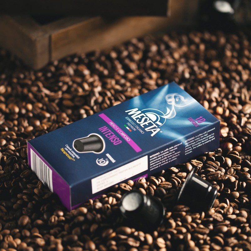 100 Nespresso Compatible Meseta Intenso Coffee Capsules 100 Capsules of