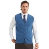 Kallspin Men’s Button Down Sweater Vest Lightweight Knitted Pure Cotton