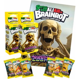 Skifidol Italian Brainrot Trading Card Game, Series Beta, 2 Box of 3 Bags (42 Cards) + Scrapbook, Cosmic Hallucination
