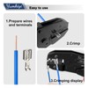 Yumkiyi Crimping Tool for Non-Insulated Open Barrel Terminals, AWG22-10 -