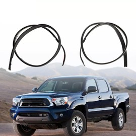 Dxuekeo Roof Drip Molding Weatherstrip Left & Right Side Roof Trim Seal Kit Compatible with Toyota Tacoma Double CAB 2005-2015 Replace# 75551-04063 75561-02020 75552-04061