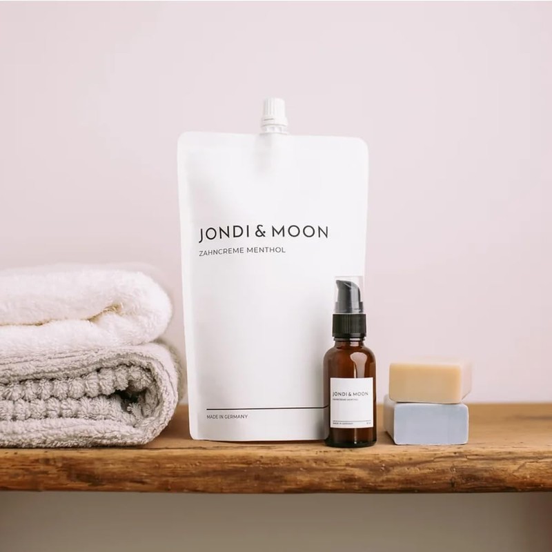 Jondi&Moon Toothpaste Natural Cosmetics - 250 ml Refill Bag -