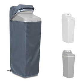 Water Softener Cover for WHES30E/WHES40E Grain Softener, Openable top Easy to use Removal-free installation for UV Dust protection of Water Softener Housings Outdoor or indoor (Grey)