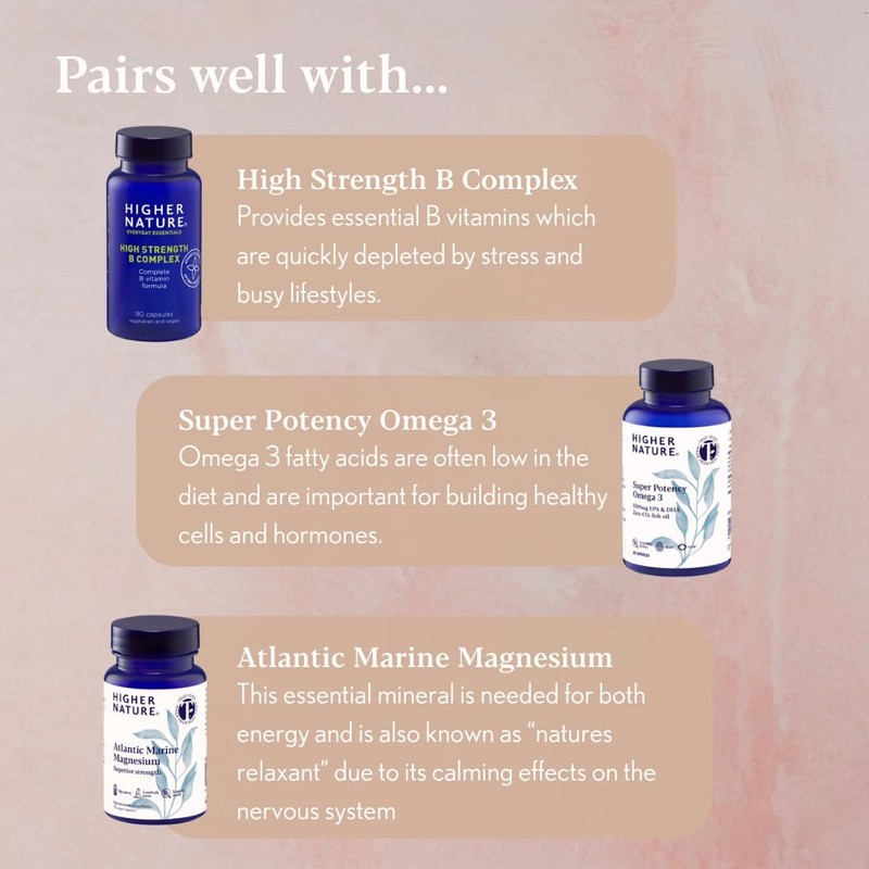 Higher Nature - Ashwagandha & Rhodiola Complex - Reduce Fatigue